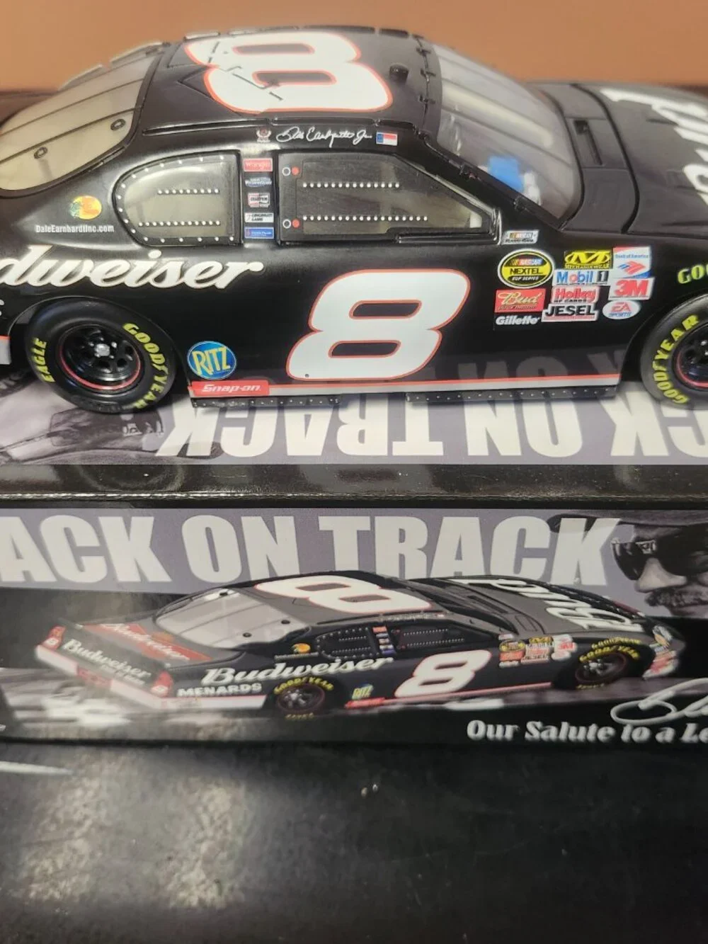 Dale Earnhardt Jr #8 Budweiser Back On Track Our Salute To A Legend Diecast 1:24